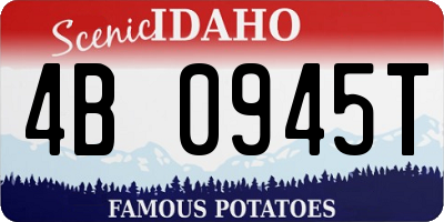 ID license plate 4B0945T