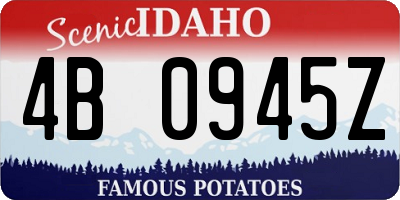ID license plate 4B0945Z
