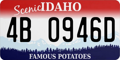 ID license plate 4B0946D
