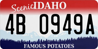 ID license plate 4B0949A