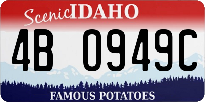 ID license plate 4B0949C