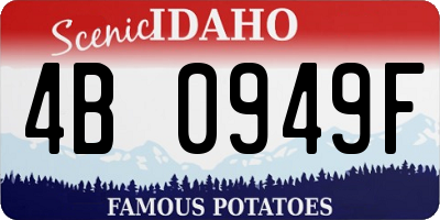 ID license plate 4B0949F