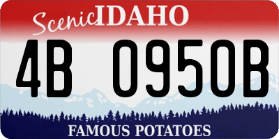 ID license plate 4B0950B