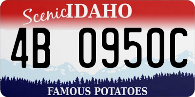 ID license plate 4B0950C