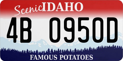 ID license plate 4B0950D