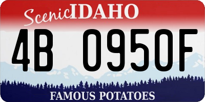 ID license plate 4B0950F