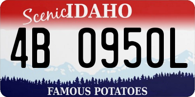 ID license plate 4B0950L