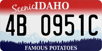 ID license plate 4B0951C