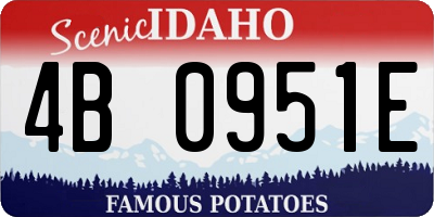 ID license plate 4B0951E