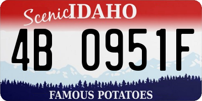 ID license plate 4B0951F