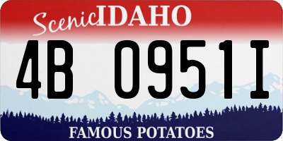 ID license plate 4B0951I