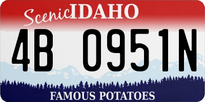 ID license plate 4B0951N
