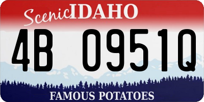 ID license plate 4B0951Q