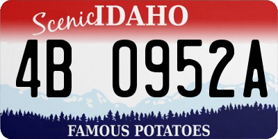 ID license plate 4B0952A