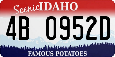 ID license plate 4B0952D