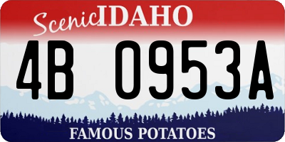 ID license plate 4B0953A