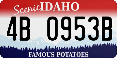 ID license plate 4B0953B