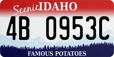 ID license plate 4B0953C