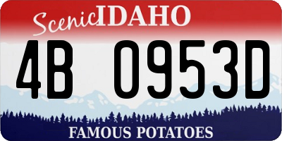 ID license plate 4B0953D