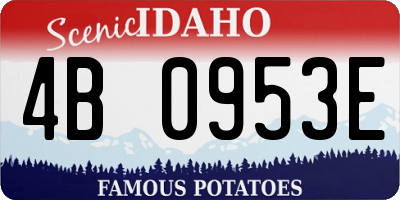 ID license plate 4B0953E