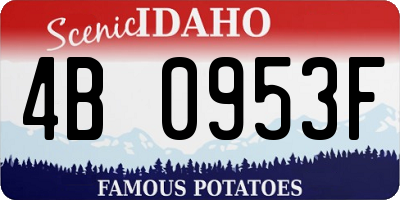 ID license plate 4B0953F