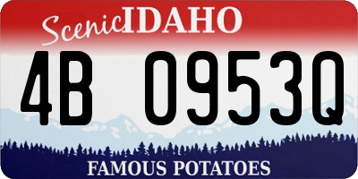 ID license plate 4B0953Q
