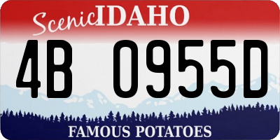 ID license plate 4B0955D