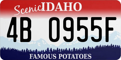 ID license plate 4B0955F
