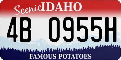 ID license plate 4B0955H