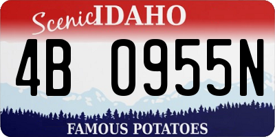 ID license plate 4B0955N