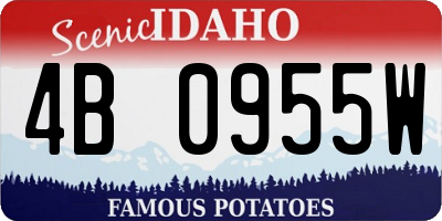 ID license plate 4B0955W