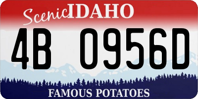 ID license plate 4B0956D