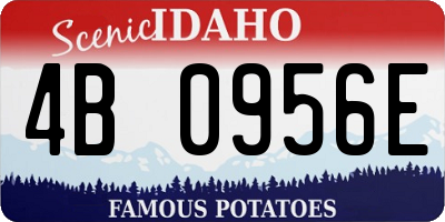 ID license plate 4B0956E