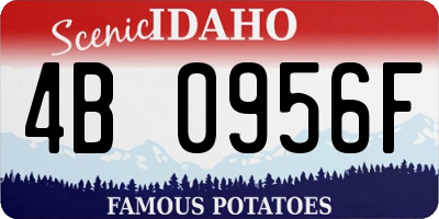 ID license plate 4B0956F