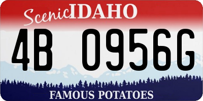 ID license plate 4B0956G