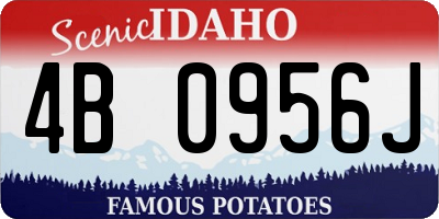 ID license plate 4B0956J