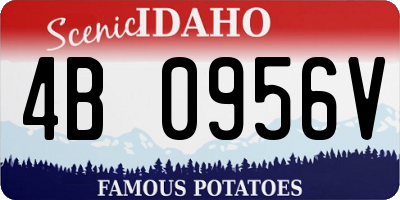 ID license plate 4B0956V