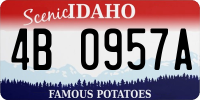 ID license plate 4B0957A