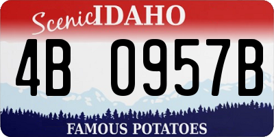 ID license plate 4B0957B