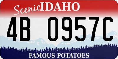 ID license plate 4B0957C