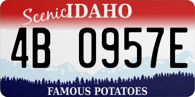 ID license plate 4B0957E