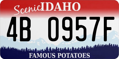 ID license plate 4B0957F