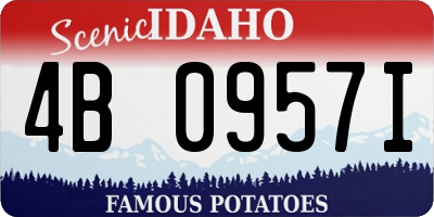 ID license plate 4B0957I