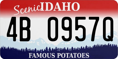 ID license plate 4B0957Q