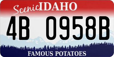ID license plate 4B0958B