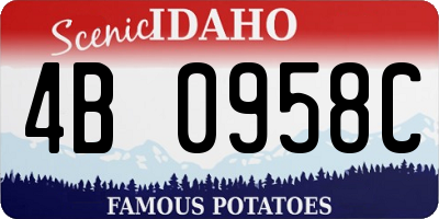 ID license plate 4B0958C