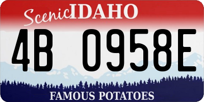 ID license plate 4B0958E