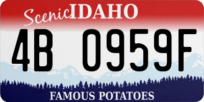 ID license plate 4B0959F