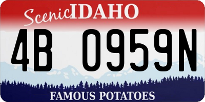 ID license plate 4B0959N