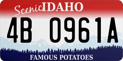 ID license plate 4B0961A